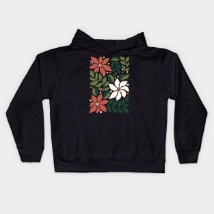 Christmas Flowers Kids Hoodie